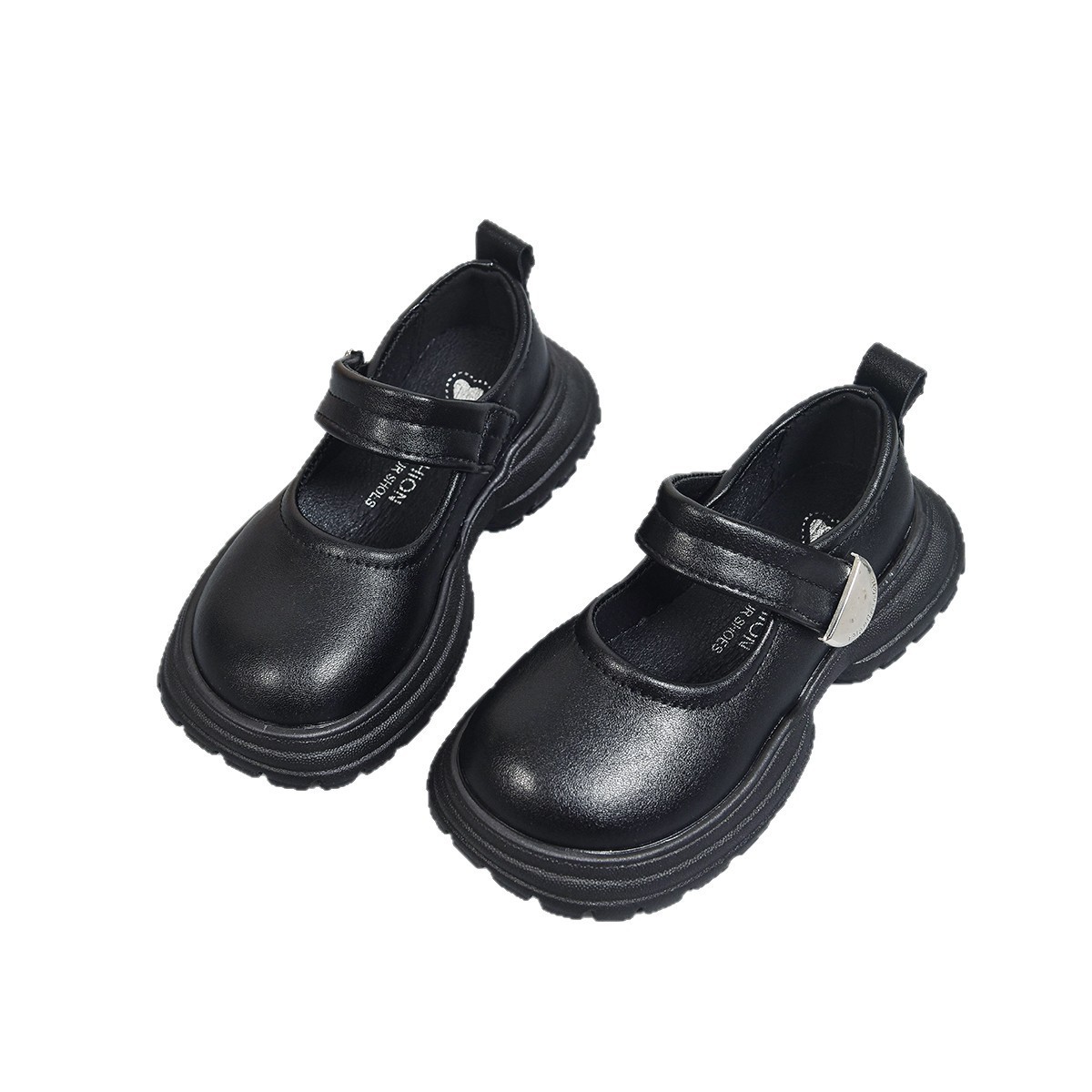 Niñas zapatos franceses de suela gruesa 2026 primavera y otoño nuevos zapatos princesa velcro aumento zapatos muffins japoneses image 6