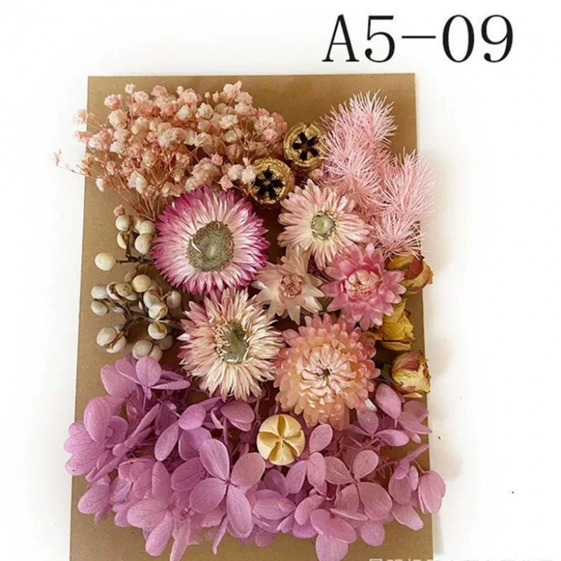 Materials set, postcard flower-shaped, handmade, bouquet, wholesale