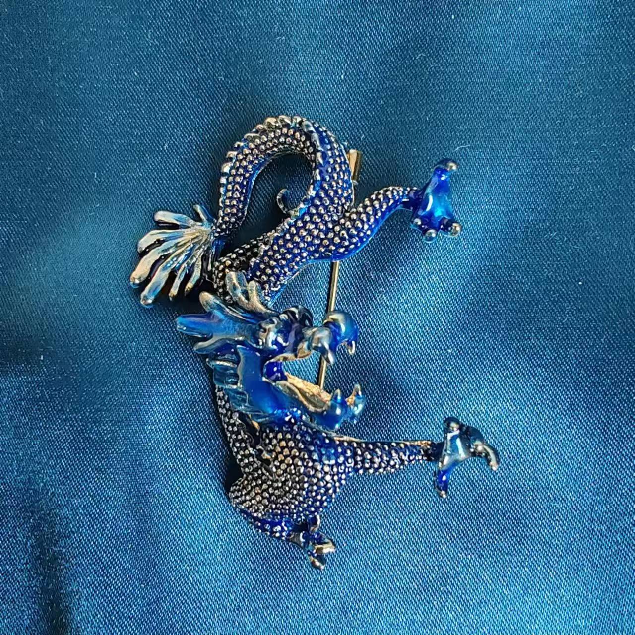 Chinoiserie Cool Style Dragon Alloy Plating Unisex Brooches display picture 7