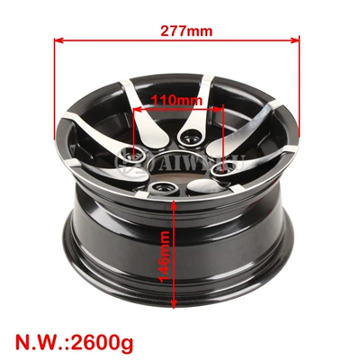 5 for 235/30-10 – Motorcycle wheel hub
