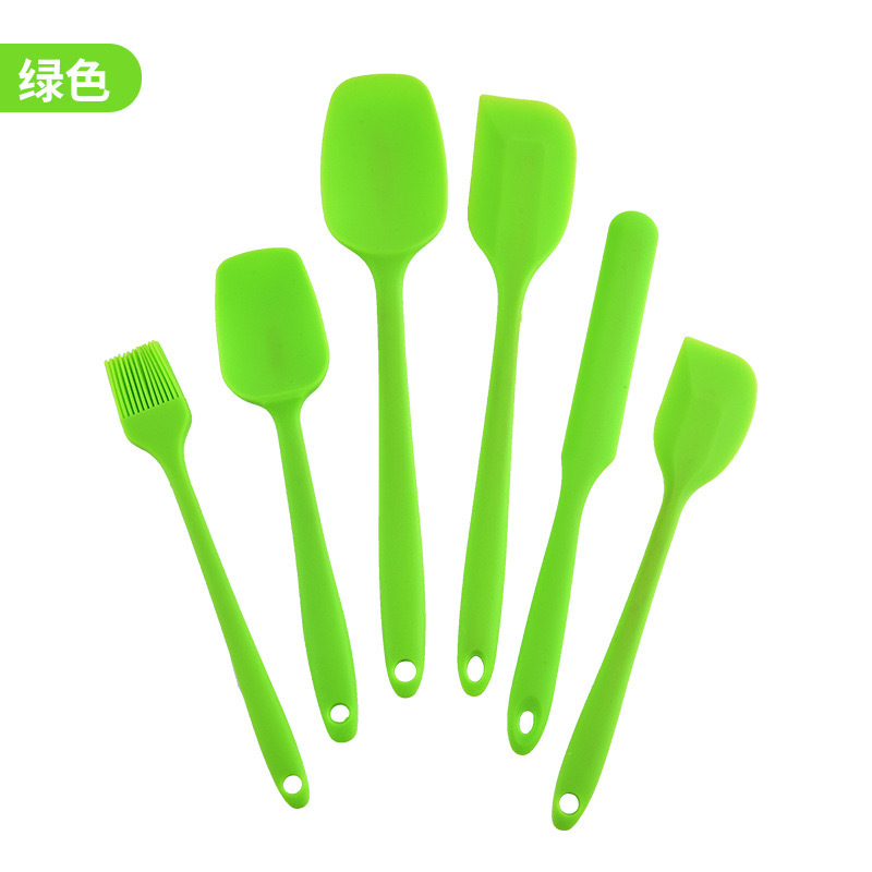 Pala de silicona Cepillo de silicona Cepillo de aceite Juego de horneado de barbacoa Pastel de crema espátula de silicona Juego de herramientas de horneado