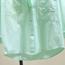 感POLO领白衬衫女长袖2024年春季新款设计感衬衣上衣外套