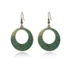 S3574 round hollow earrings