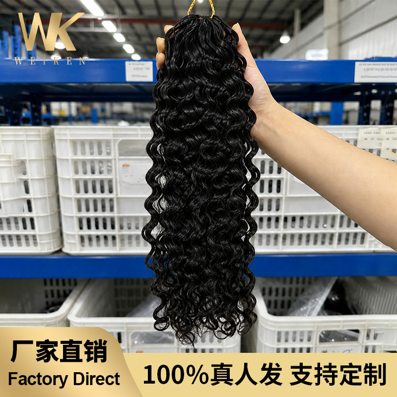 Amazon's Best-Selling 100% Human Hair Wigs, Feather Hair Extensions, Water Wave Crochet Human Hair, Direct Sales from the Manufacturer