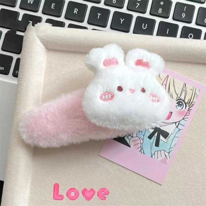 漫画人形ぬいぐるみレッサーパンダヘアピンサイドクリップ大型BBクリップヘアアクセサリーヘアピンメイクアップクリップぬいぐるみ|undefined