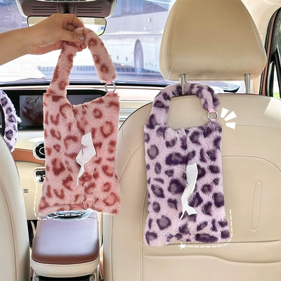 Plush Hanging Car Seat Tissue | Car tissue box/set