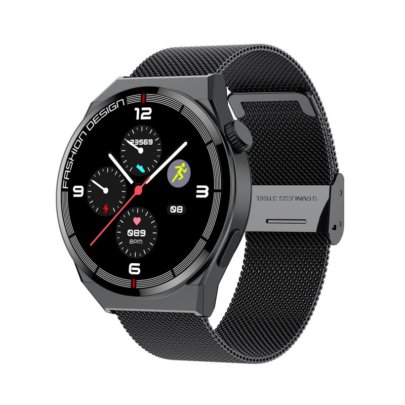 SK11 블랙 밀란 스틸 스트랩(무선 충전)