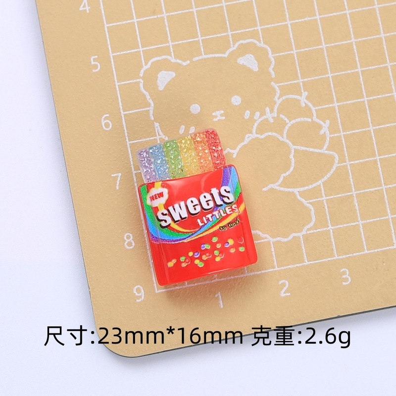 新款巧克力饼干零食袋手工diy自制饰品配件奶油胶树脂配件材料包|undefined