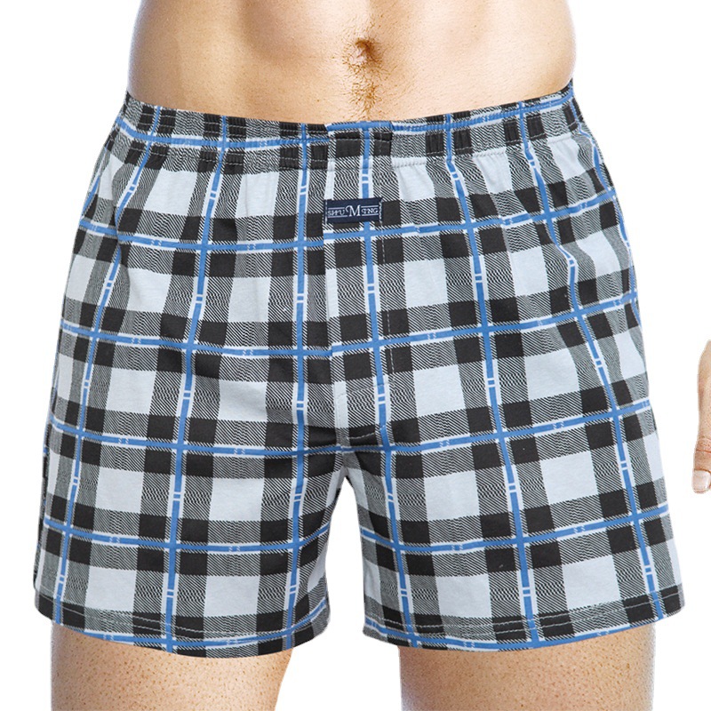 Arrow Pants Men's Cotton Underwear Loose Boxer Pants Large Size High Waist Cotton Summer Fat Shorts Boxer Pants