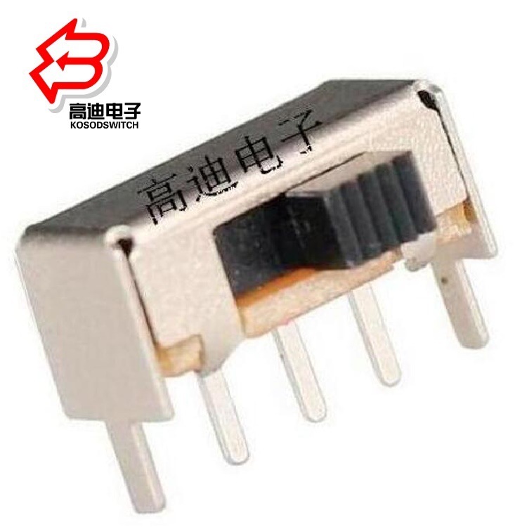 迷你2位拨动开关两档单排  单排2档滑动开关90度 2位拨码开关批发