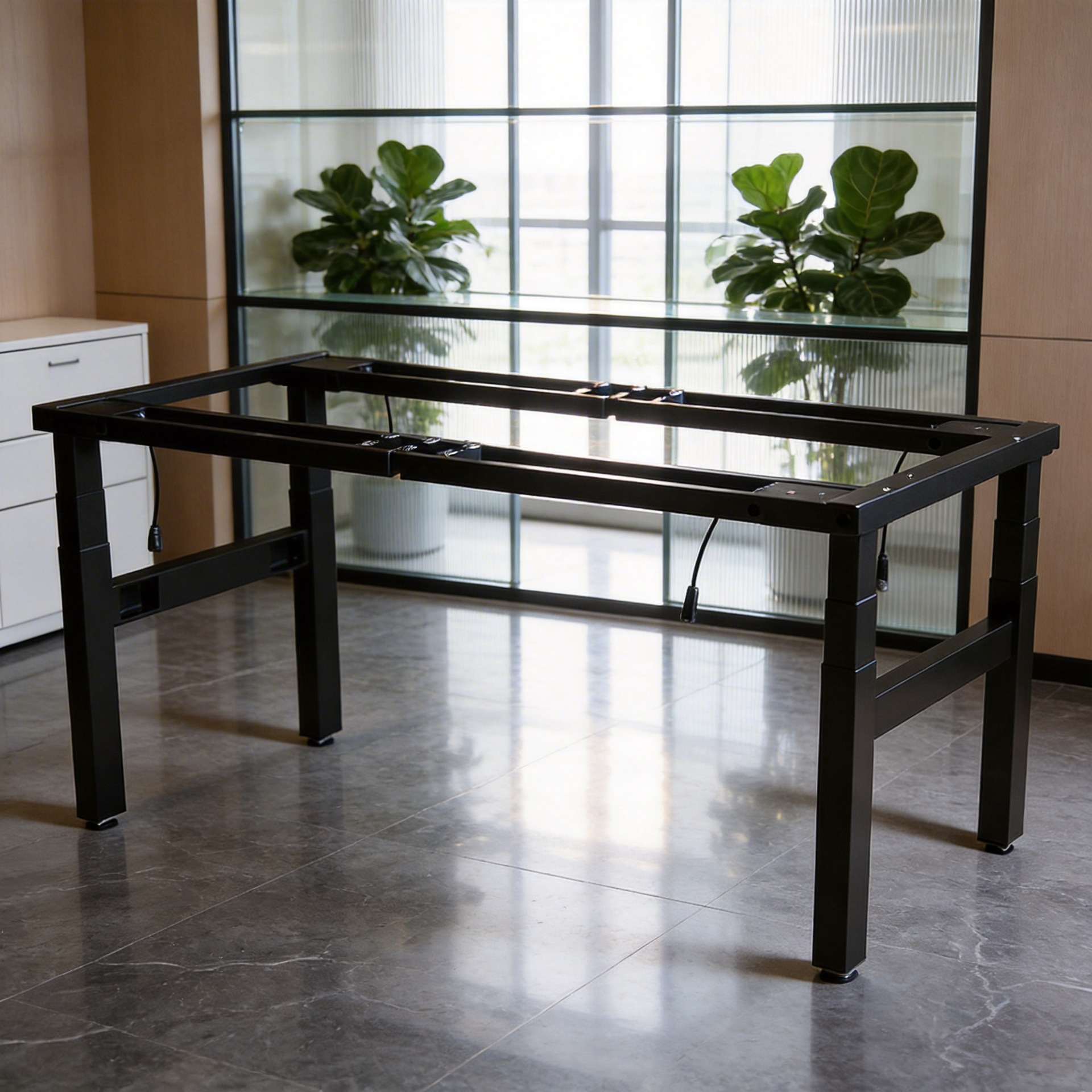 NATE Electric Lift Desk Computer Desk Four Legs Four Motor Desk Legs Workbench Desktop Home Study Desk