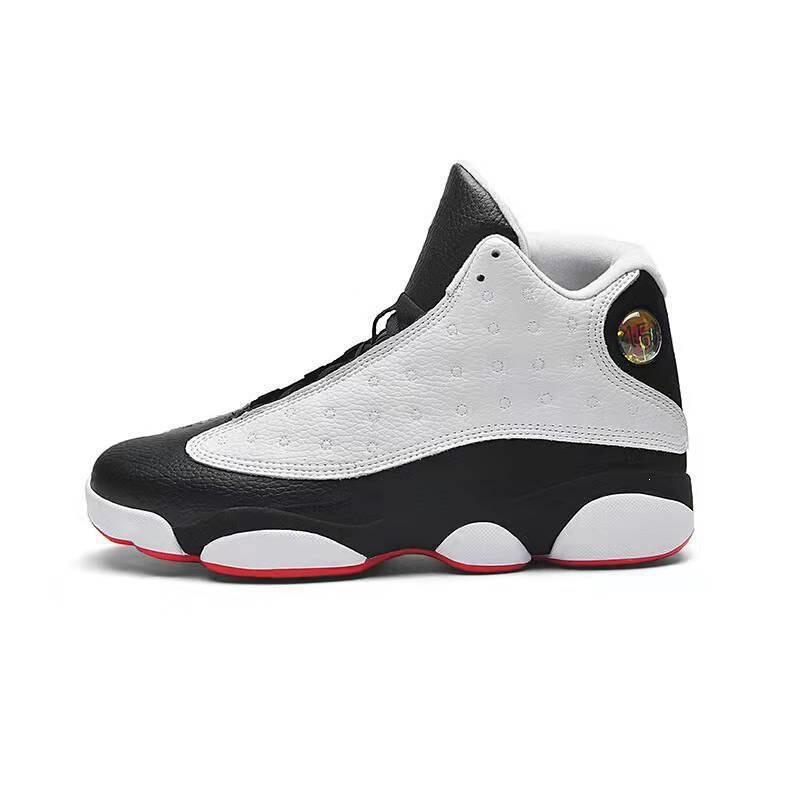 Putian Shoes Men's Sneakers Aj13 High-Top Basketball Shoes Men's Panda Original Gray Navy Blue Casual Shoes Trendy Versatile