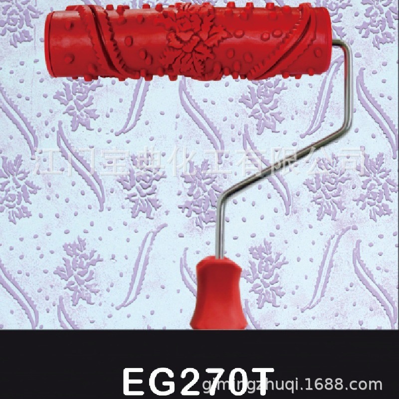 工厂批发橡胶压花凹凸质感滚筒墙艺漆硅藻泥肌理漆滚印花涂装工具