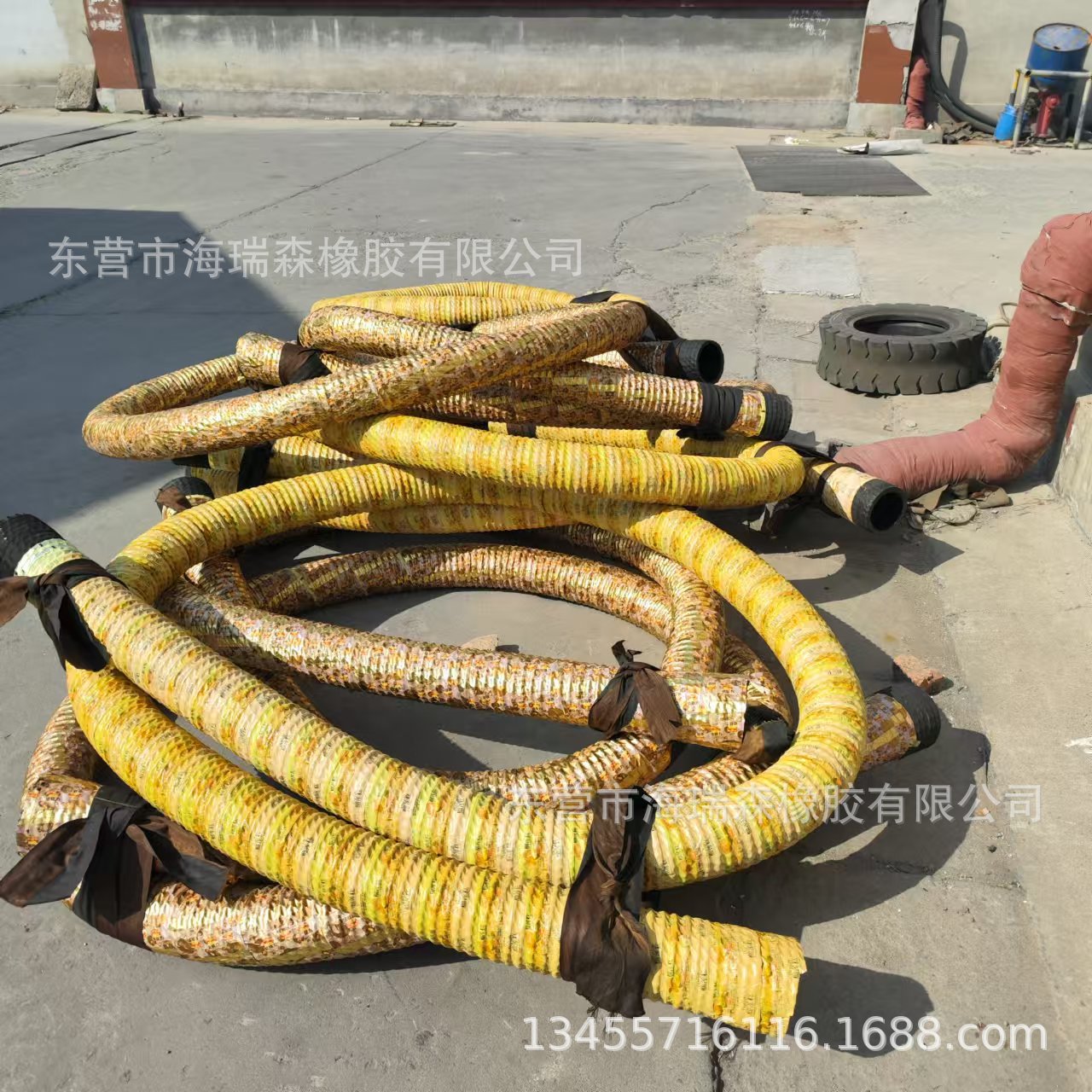 高耐磨  橡胶钢丝管工矿业大口径优质耐磨耐弯曲抗腐蚀橡胶钢丝管