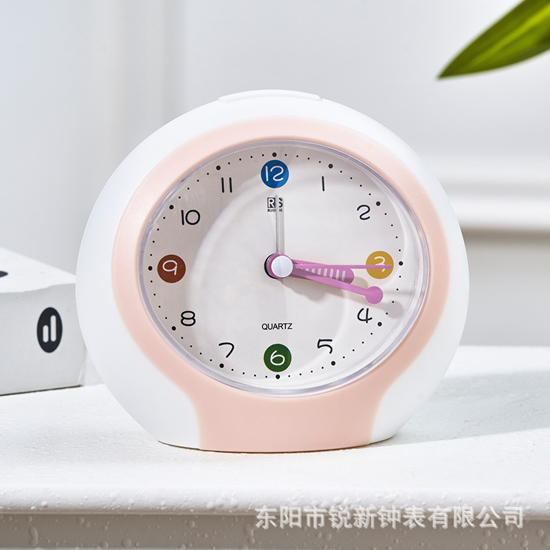 Fábrica directa para estudiantes de despertar artefactos para niños niñas estudiantes de secundaria dormitorio de aprendizaje reloj de escritorio oscilante