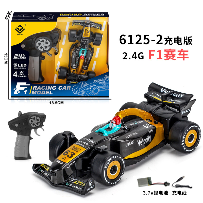 Mini coche de control remoto transfronterizo de Fórmula 1 2.4G cargar 5 juguetes para niños juguetes modelo de carreras de F1