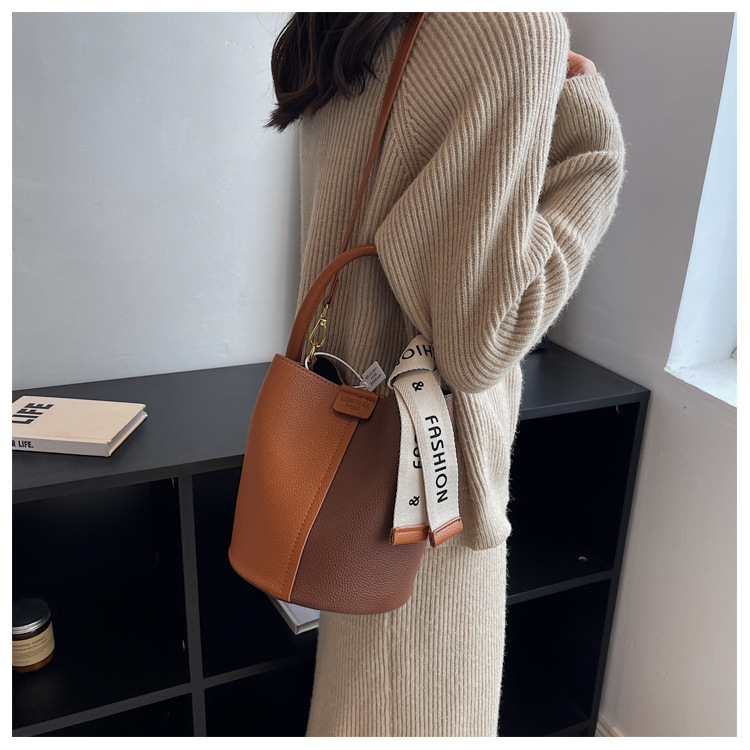 Borsa a tracolla secchiello donna autunno inverno borsa trendy spalla_voghion.com