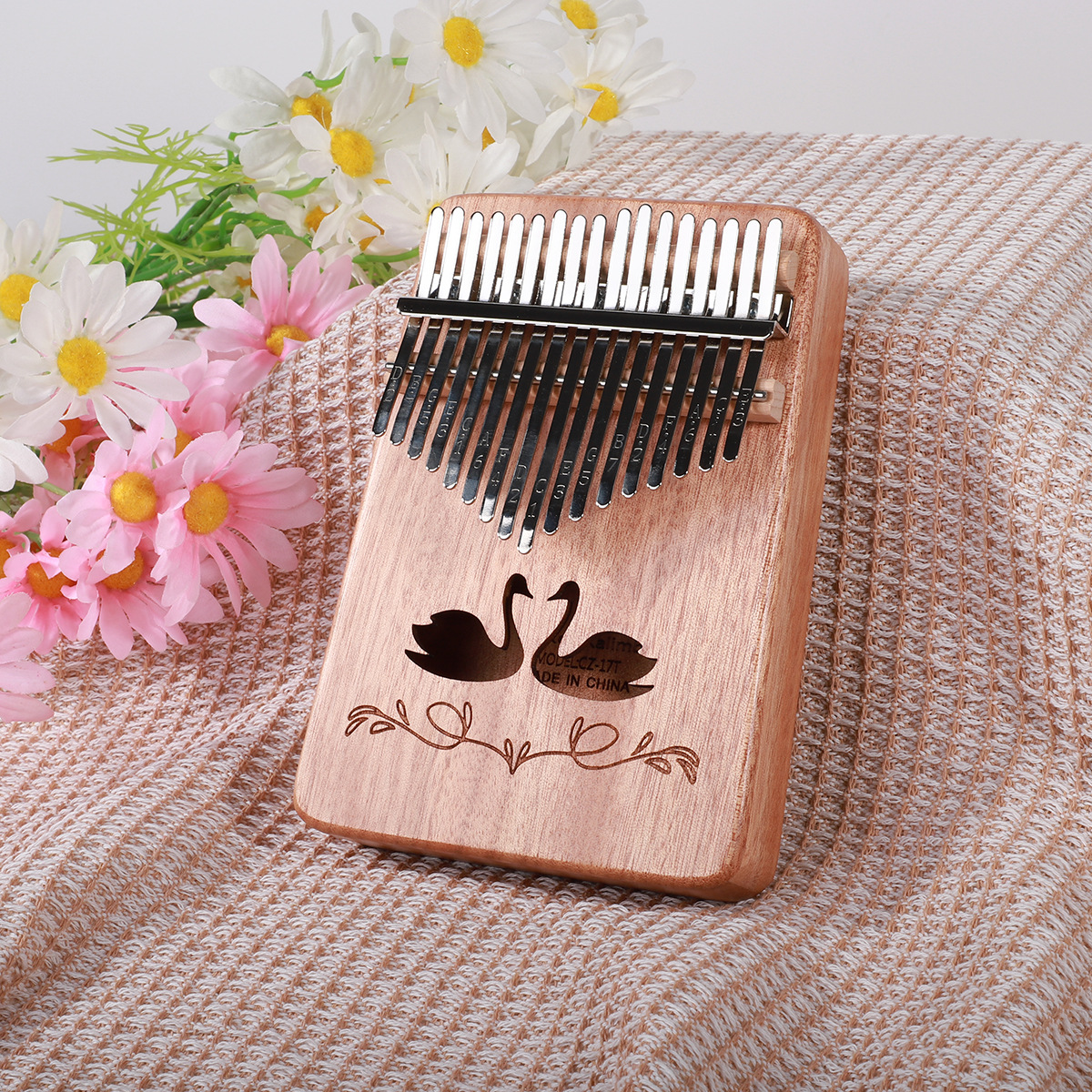 Primary Color (Couple Swan) Peach Blossom Core Gift Bag