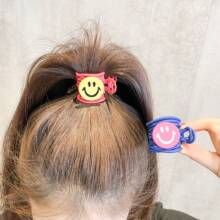 元气少女go~可爱笑脸高马尾发夹头饰ins后脑勺抓夹2025新款发卡子