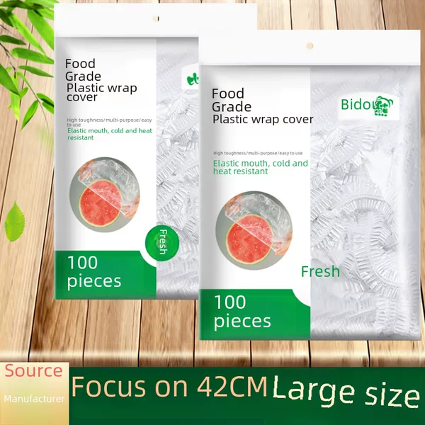 Large disposable plastic wrap set thickened fresh-keeping cover wholesale refrigerator elastic food grade plastic wrap set