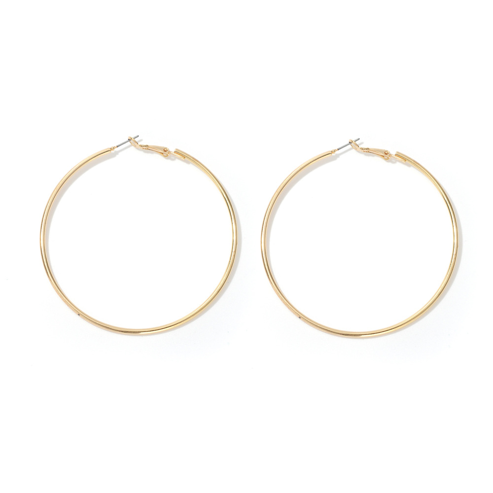 Fashion Circle Alloy Iron Plating Womenu0027S Earrings 1 Pair