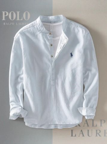 Men's solid color universal shirt for work and office