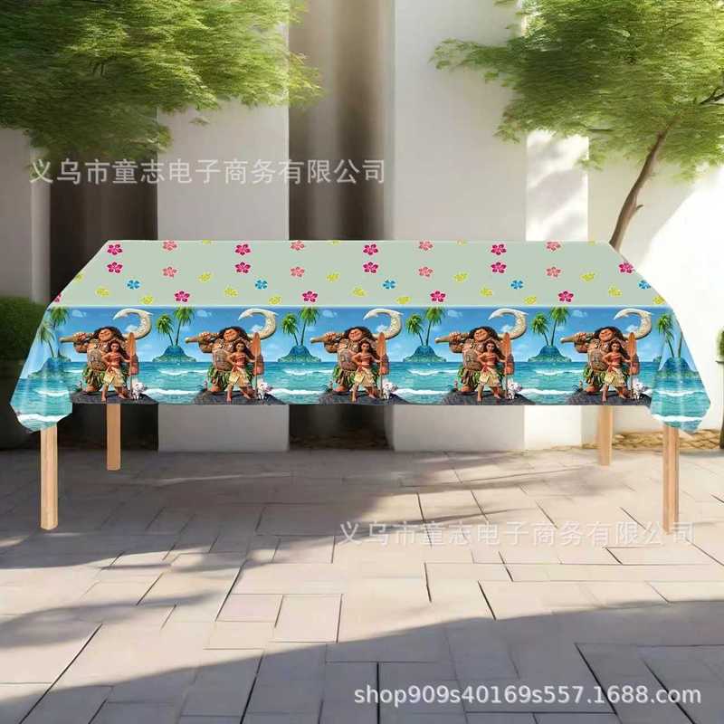 现货热销卡通蜘蛛侠公主史迪仔派对桌布卡通生日party一次性pe长|undefined