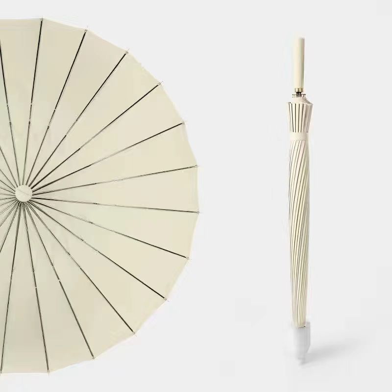 [인기 있는 직선 핸들 색상] 24본 방수 커버, 오프화이트.