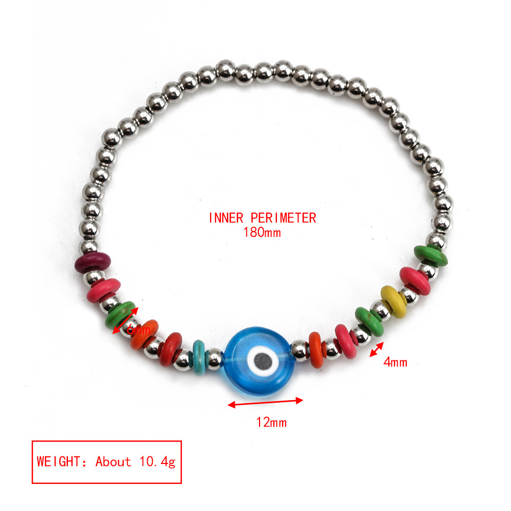 Simple Style Eye Copper Beaded Bracelets 1 Piece