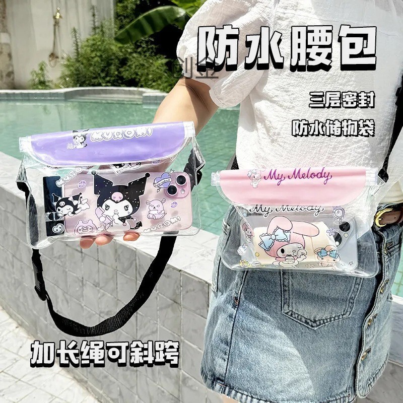 Water Splashing Festival Water Park Beach Rafting Beach Diving Outdoor Spot Cartoon Mobile Phone Waterproof Bag Large Waist Bag Water Splashing Festival Water Park Beach Rafting Beach Diving Outdoor Spot Cartoon Mobile Phone Waterproof Bag Large Waist Bag