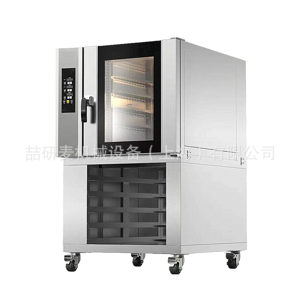 Horno de circulación de aire caliente de pulverización de vapor comercial 5 / 8 / 10 placa de gas eléctrico horno de tostada de pan se puede personalizar