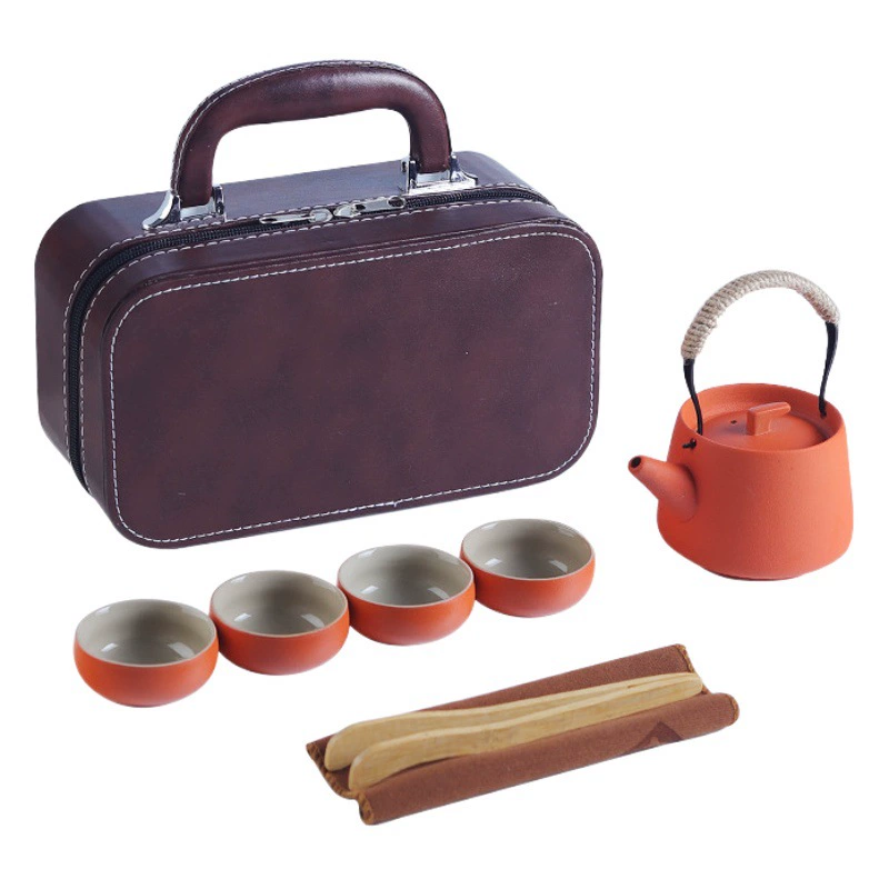 Бизнес-подарки Новогодний практичный подарок для клиентов открытая дверь красный ювелирный магазин мероприятия удобный подарок высококачественный дорожный Чайный сервиз костюм