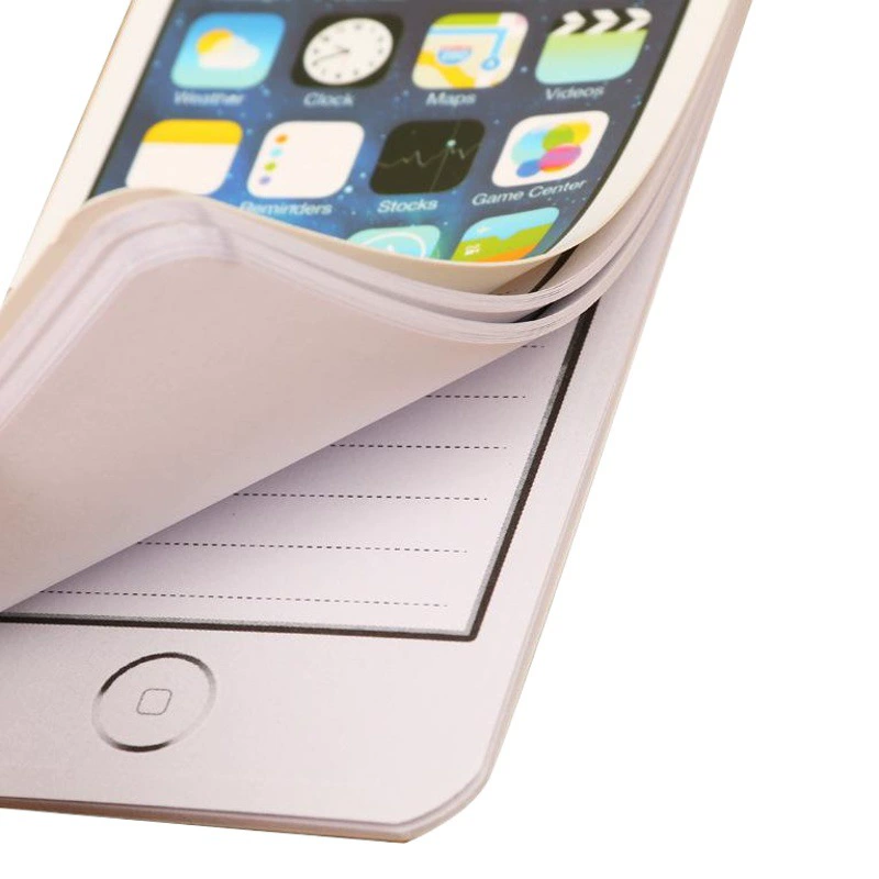 Креативный и стильный карманный блокнот, свежий и простой, портативный мини-блокнот для заметок в стиле iPhone, портативная книга для сообщений.