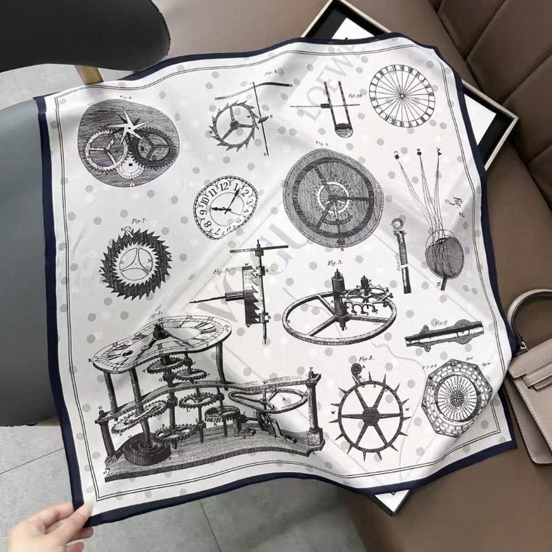 100%桑蚕糸シルクダブルクレープ65メイラードカシューナッツ柄スカーフ女性用春夏薄手高級感軽やかな高級シルクスカーフ|undefined