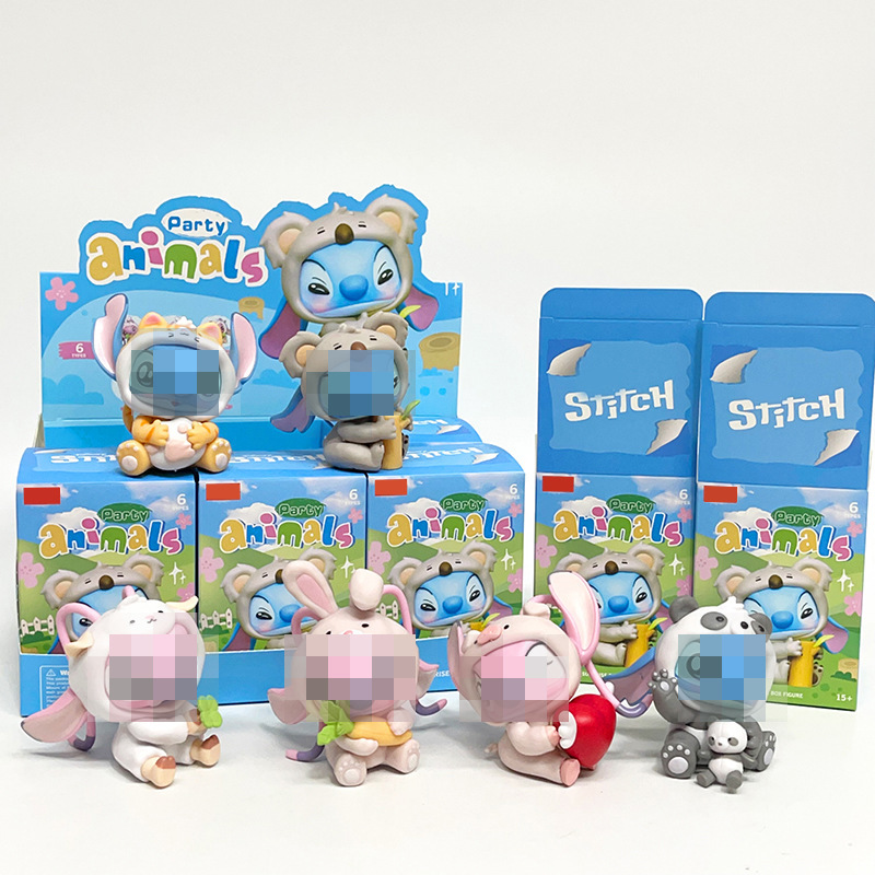 スティッチ星間宝物動物シリーズブラインドボックス潮遊びモデルフィギュア人形プレゼント置物玩具|undefined