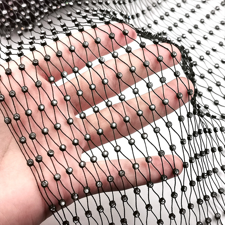 Fishing Net Stretchable Fabric Cut Out Mesh Rhinestone Plastic Resin a Diamond Stretch Top Mesh Cloth Headdress Decoration Fishing Net Stretchable Fabric Cut Out Mesh Rhinestone Plastic Resin a Diamond Stretch Top Mesh Cloth Headdress Decoration