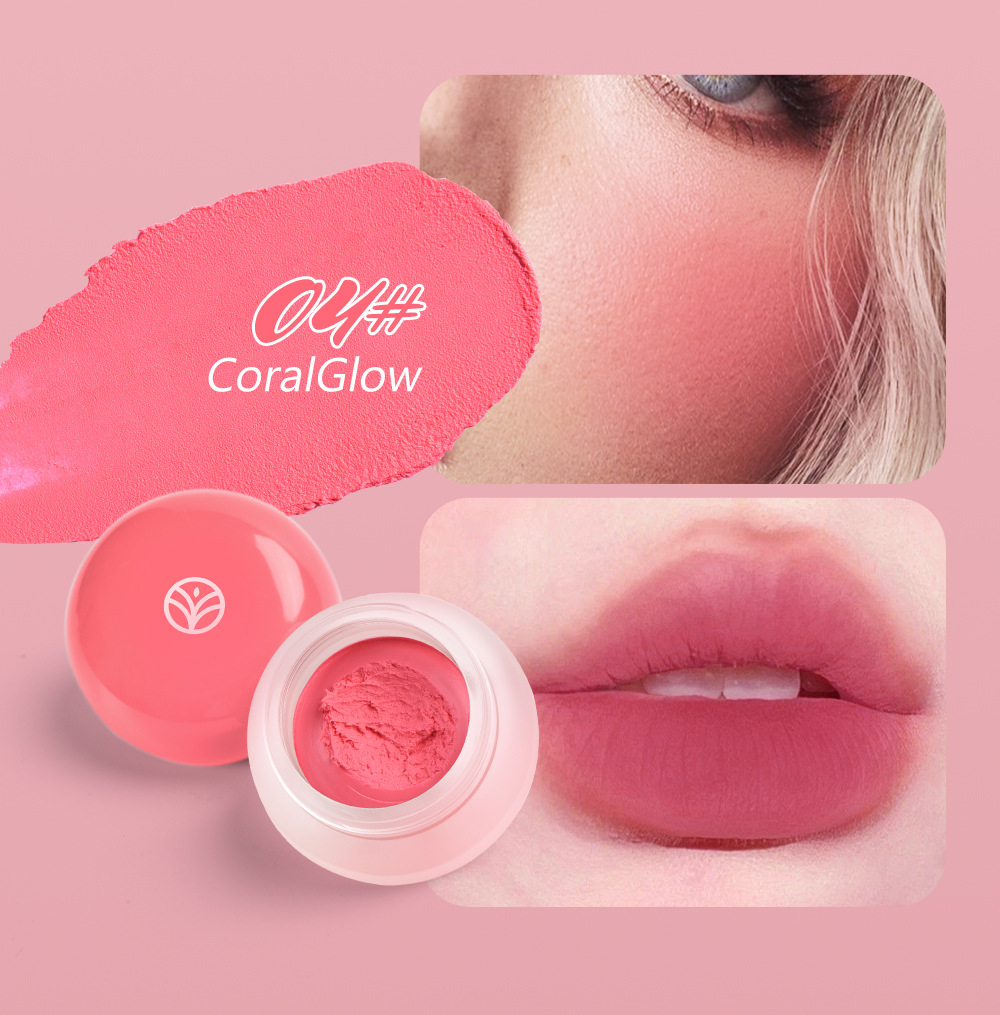 YOUNG VISION 6-color Mousse Blush Clay Nude Natural and Delicate Color Display matte Velvet Blush undefined