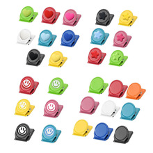 跨境创意夹子磁性冰箱贴磁铁磁性贴手帐办公用品票据夹 ins风磁夹