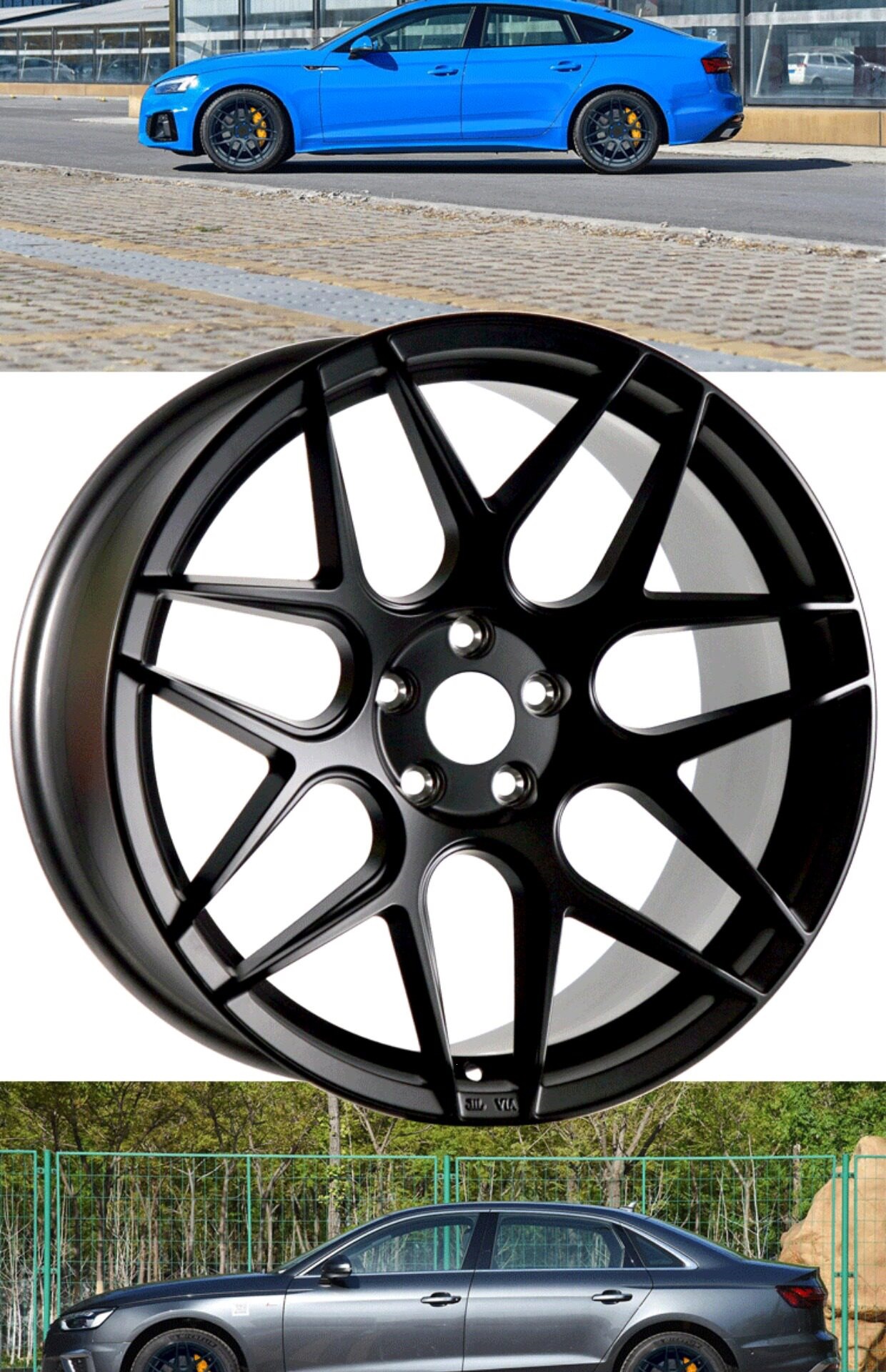 18-inch, 17-inch, 16-inch forged wheels suitable for Audi A6L, A4L/A5/A8/A3/Q5/Q3/TT/A7 modification