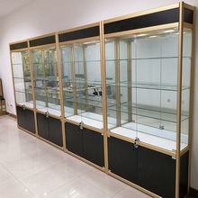 玻璃展示櫃手辦樣品商用陳列櫃化妝品禮品模型櫃公司展示櫃
