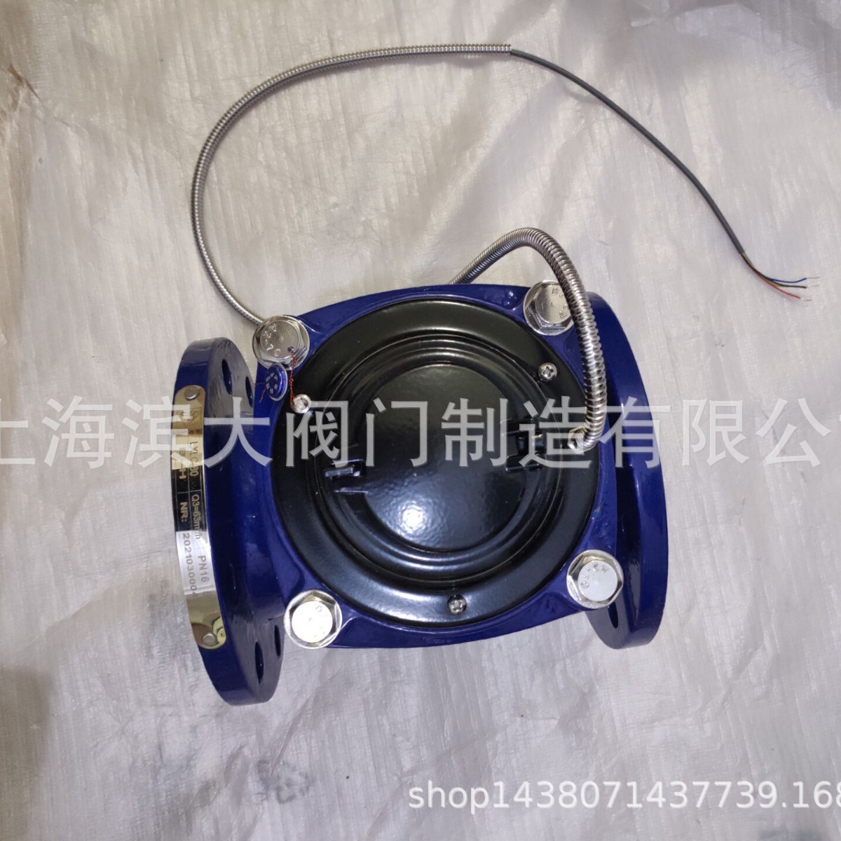 上海牌沪光水表远传水表RS485接口法兰远传水表可拆式水表DN80