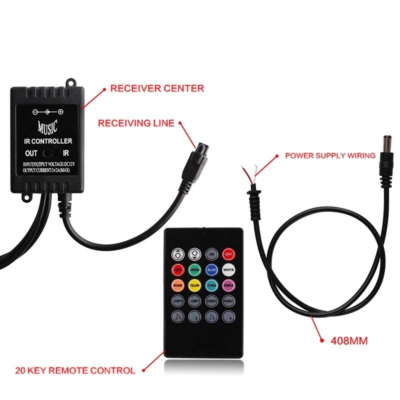 Direct sales 1 Drag 4-5050 colorful voice control car chassis light atmosphere light decorative light car bottom light 90 * 120cm