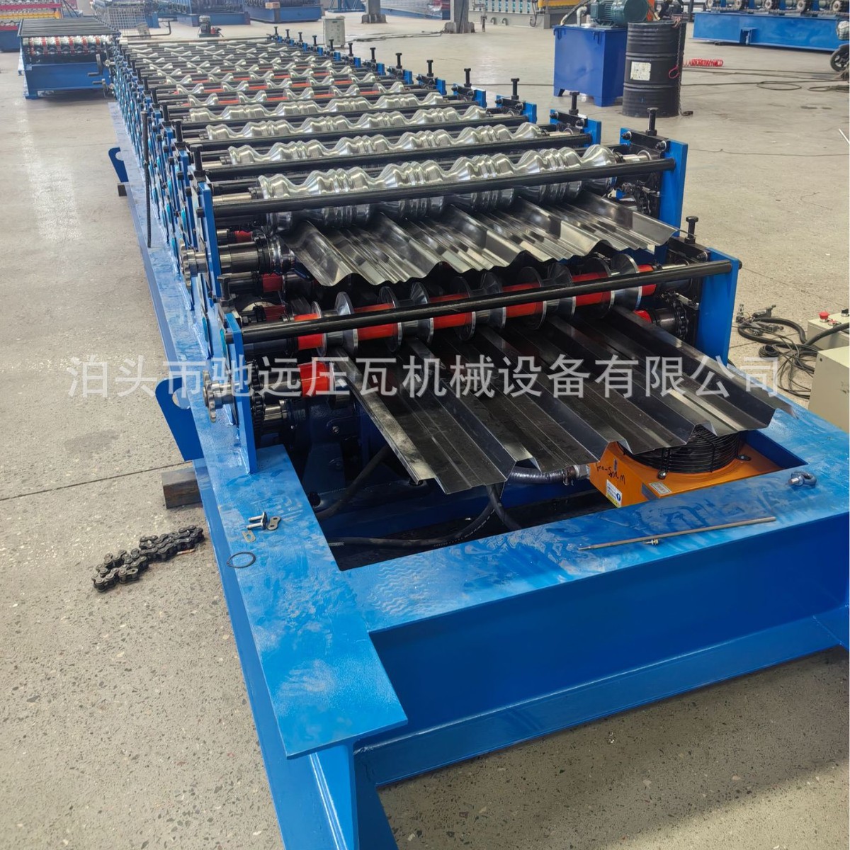 Color Steel Tile Press Machine Iron Sheet Fully Automatic Tile Press Machine Equipment Color Steel Tile Metal Cold Bending Forming Equipment