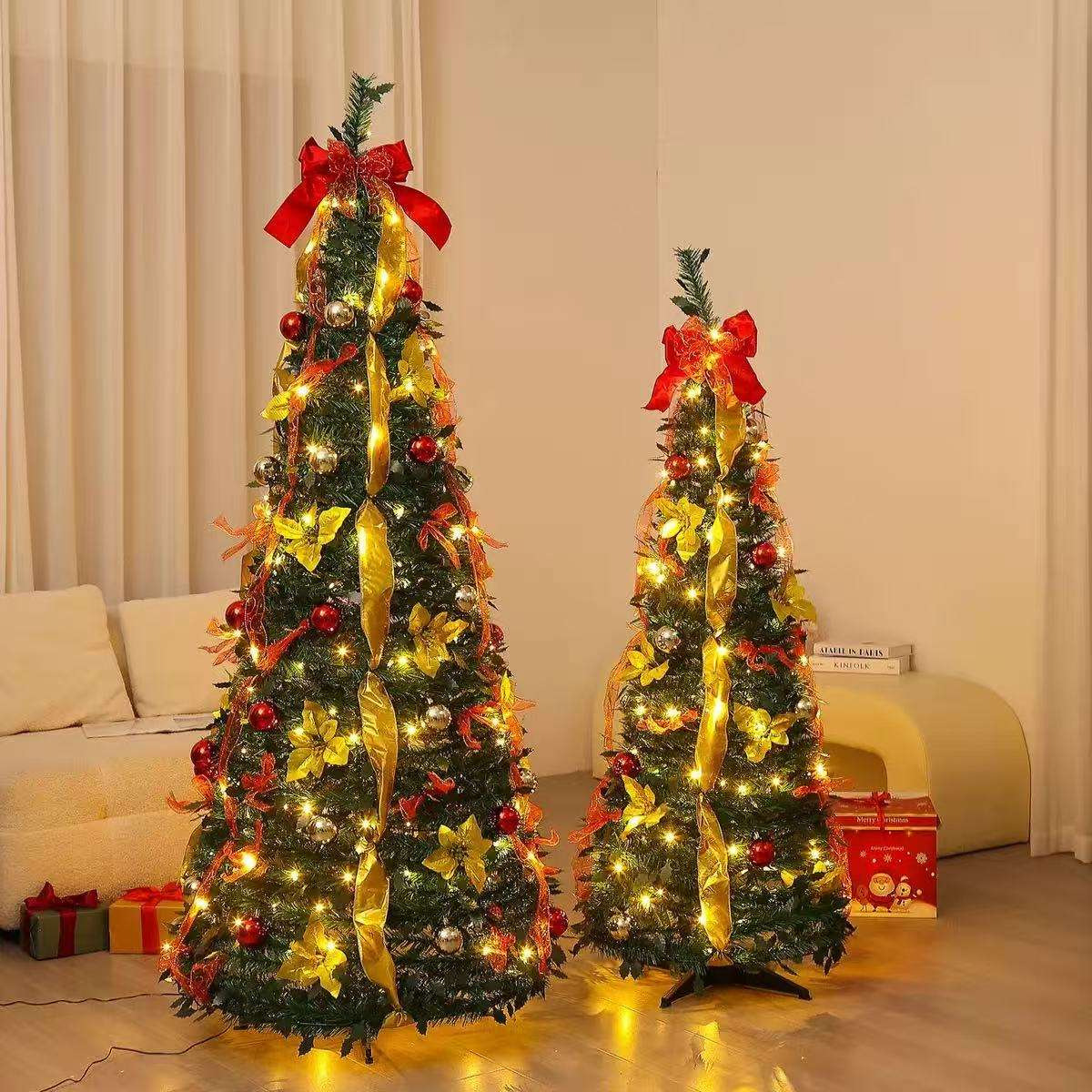 Nuevos productos transfronterizos plegables árbol de Navidad decoración de árbol de Navidad Amazon pop árbol de Navidad árbol de Navidad de alta calidad