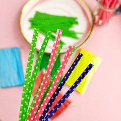 Baking plastic colorful wire tie bread packaging bag sealing wire lollipop wire tie 9CM/100 pieces