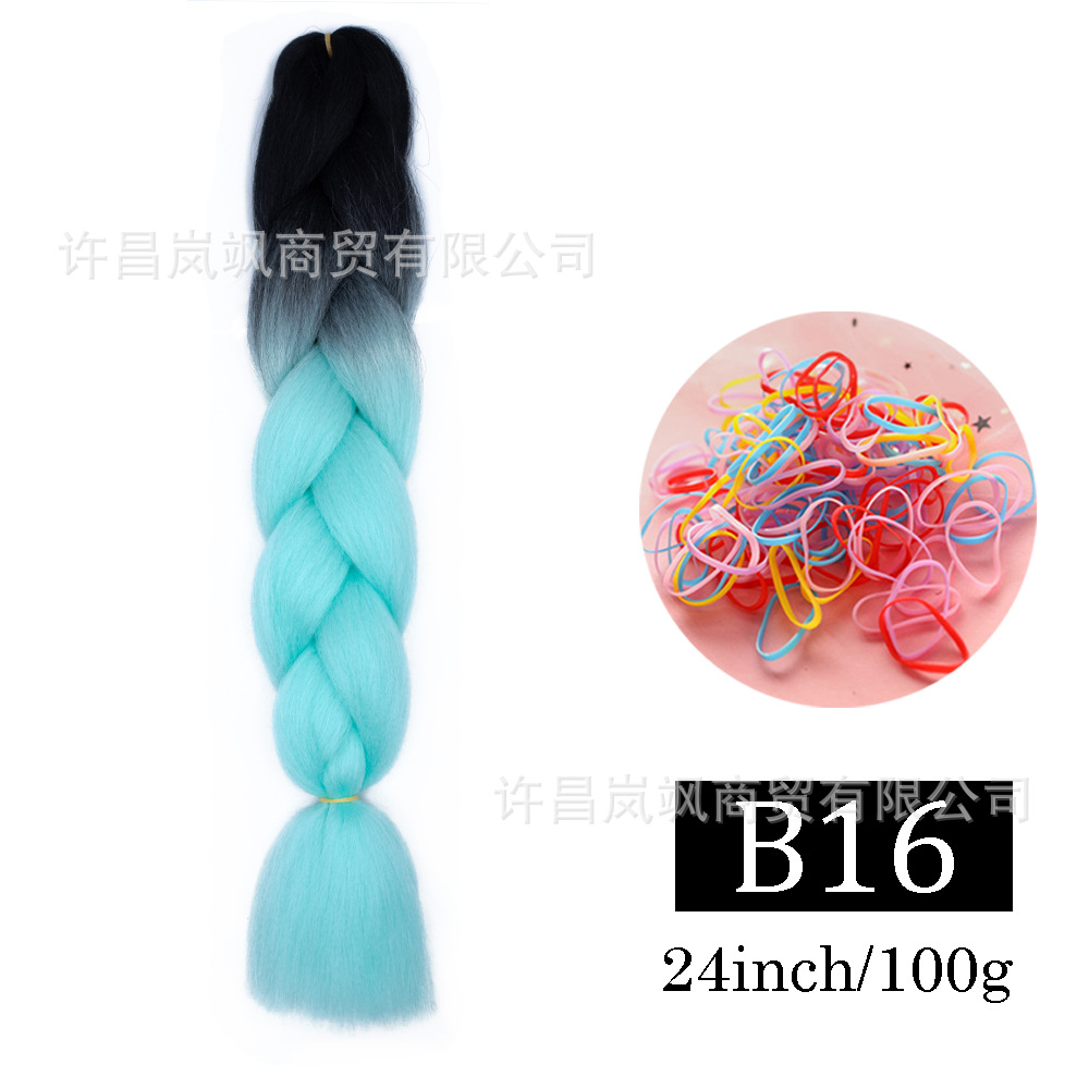 Peluca de trenza grande africana, color, trenza sucia, cuerda para el cabello, degradado, fibra química, trenza grande, reggae, hip-hop, trenza sucia, trenza