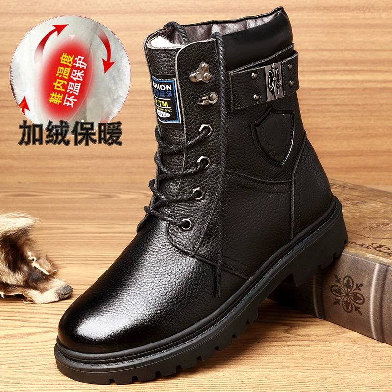 Хлопчатобумажные сапоги на флисовой подкладке, модные мужские ботинки до середины икры, армейские ботинки, военные ботинки, мужские ковбойские ботинки, цельная доставка на AliExpress оптом