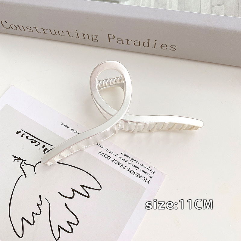 Tocado con clip cuadrado de Maillard, elegante coreano francés, retro, clip de tiburón, red, temperamento rojo, pinza para el cabello, accesorios para el cabello