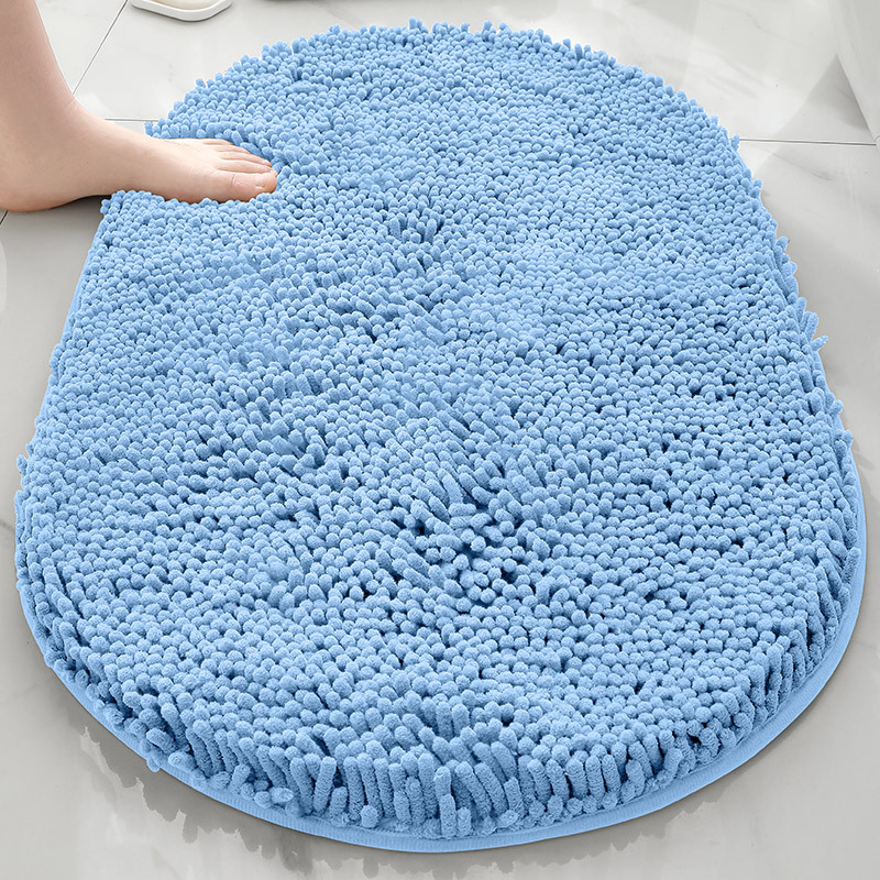 TEMU venta caliente esterillas de piso de cheneil de espesamiento alfombra de absorción de agua fuerte alfombra de puerta antideslizante inodoro alfombra de cama cama image 51