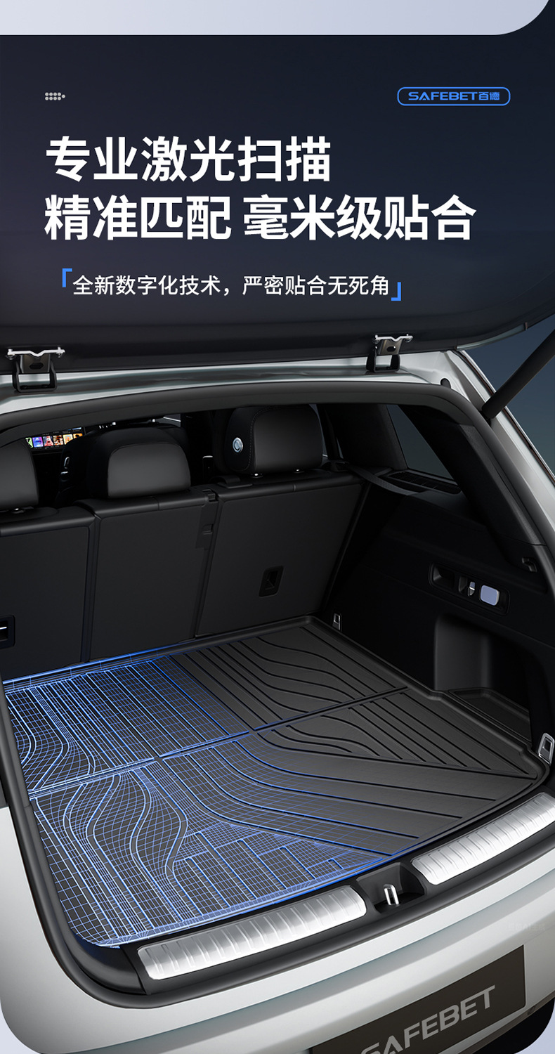 Suitable for Ideal I6 I8 L6 L7 L8 L9 Livis Dedicated All-Weather Tpe Car Trunk Mat